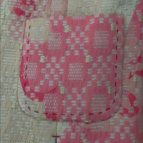 Elie Tahari boat neck vintage pink paisley jacket - Picture 3 of 4